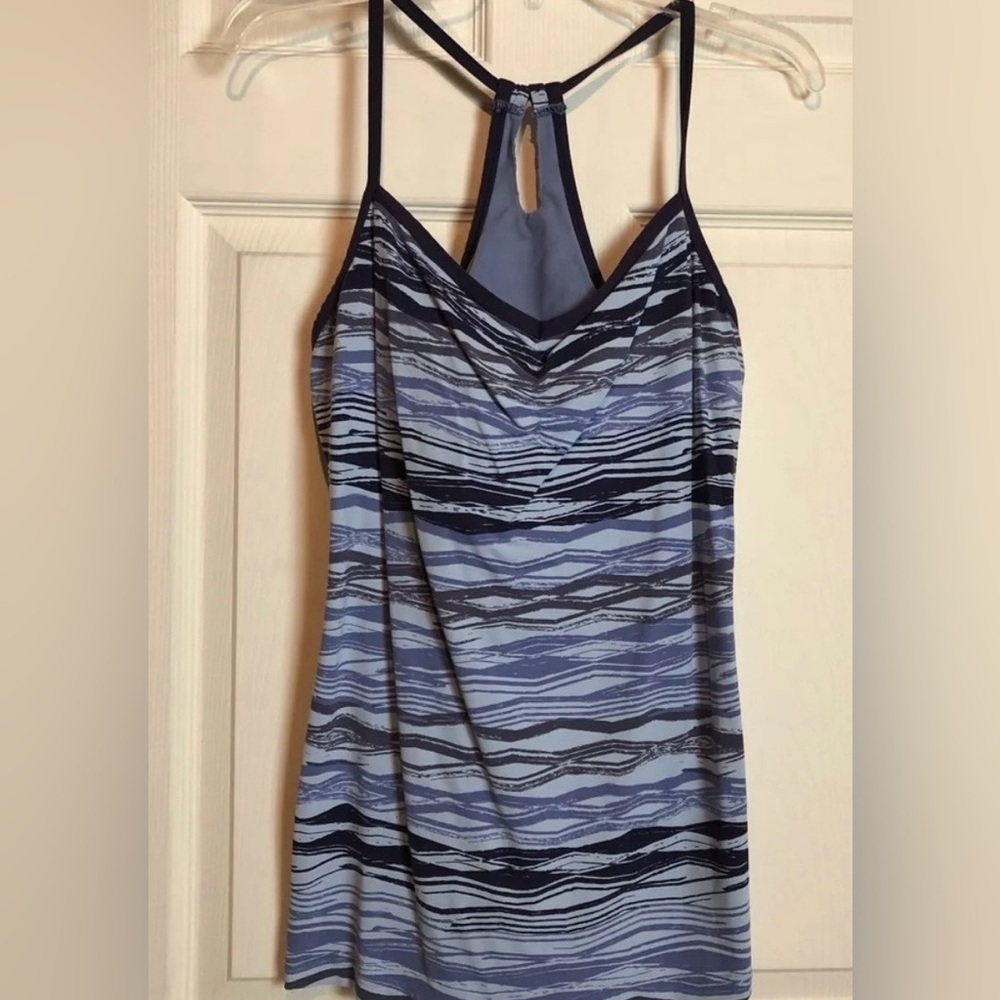Lucy Heart Center Cami Blue Stripes XL EUC